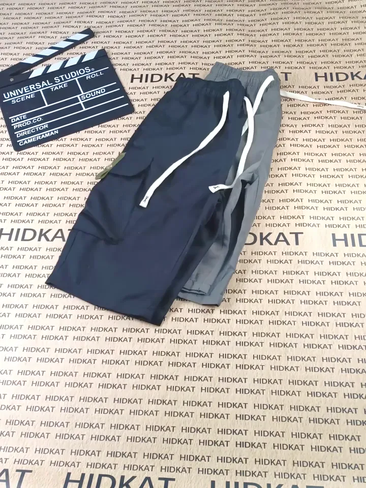 Plus-Size Summer Lightweight Men'S Cargo Capri Pants at The Waist