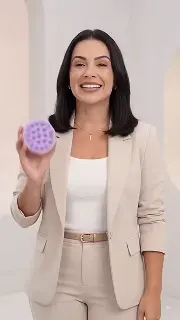 Escova de shampoo massageadora