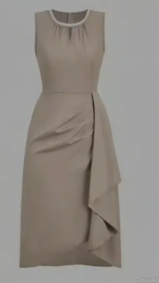 vestido elegante com Babado