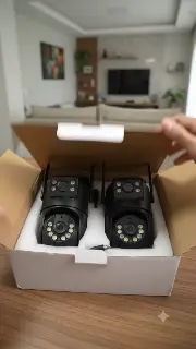 Kit câmera Wi-fi externa 360°