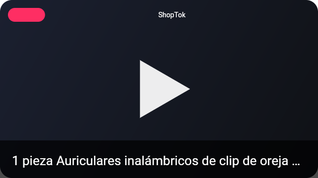 1 pieza Auriculares inalámbricos de clip de oreja abierta