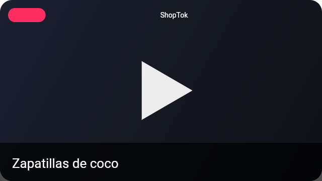 Zapatillas de coco
