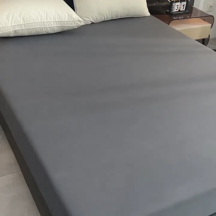 1pc Solid Color Fitted Sheet