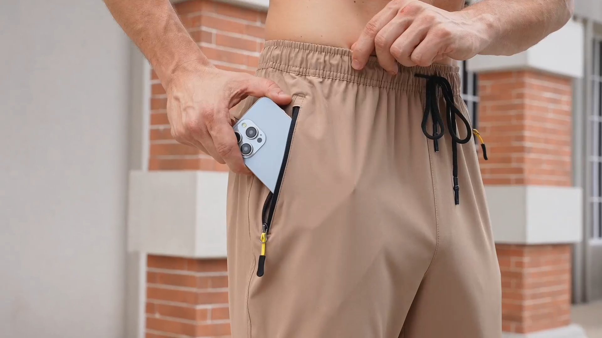 Men's Elastic Waist Hiking Pants